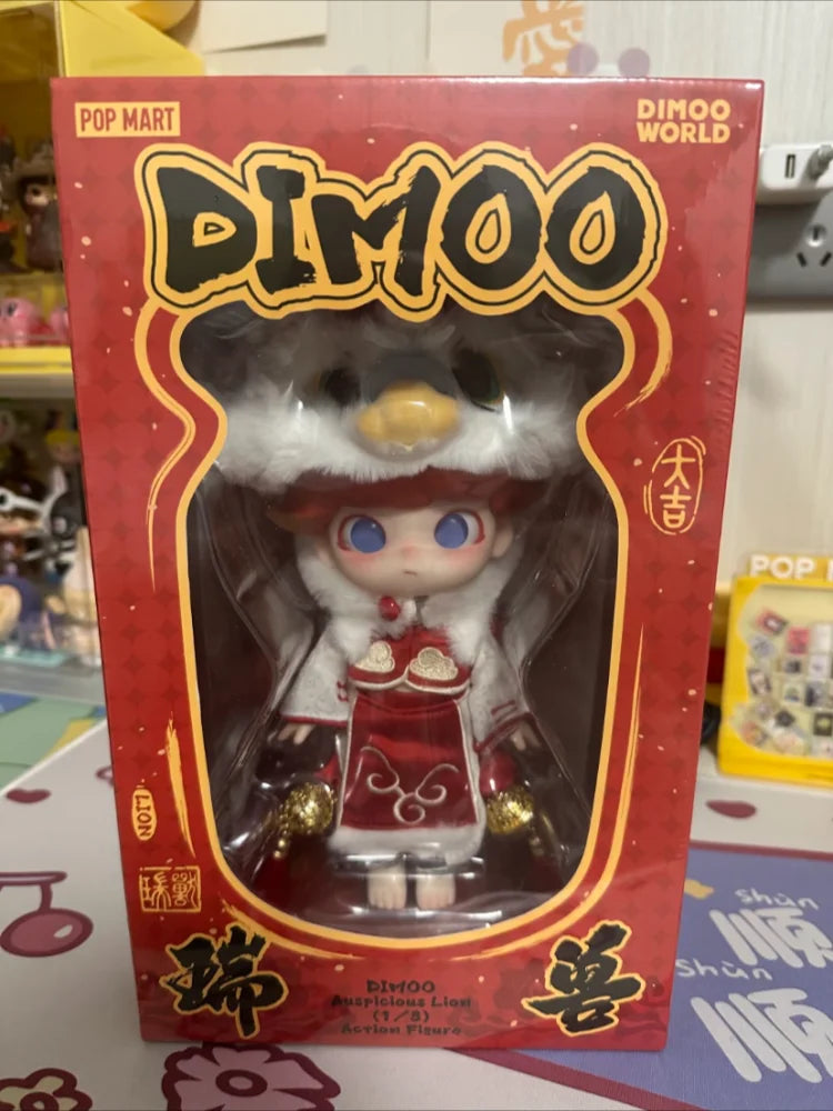 Pop Mart Dimoo Lion Porte Bonheur Figurine 1/8 Kawaii