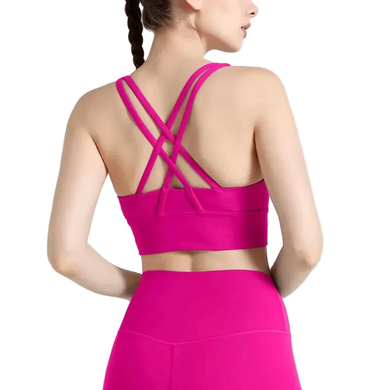 Brassière de sport yoga dos croisé