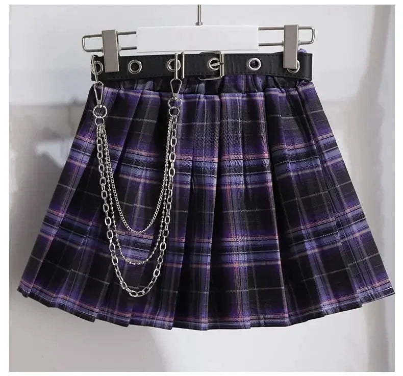 Ensemble cosplay Kuromi enfant – T-shirt et jupe violette