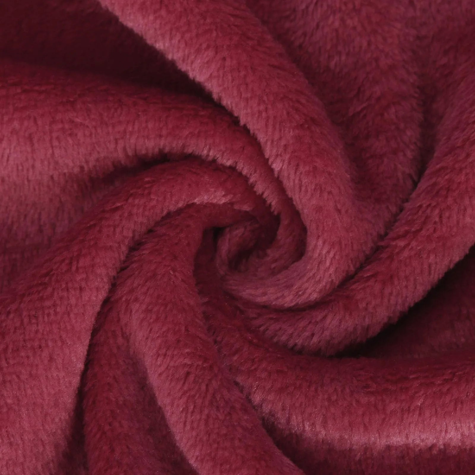 Peignoir à Capuche en Coton et Velours Côtelé Bordeaux