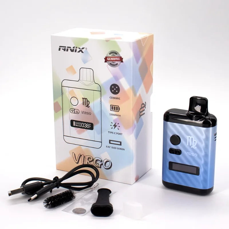Vaporisateur portable ANIX VIRGO – Contrôle température, écran OLED