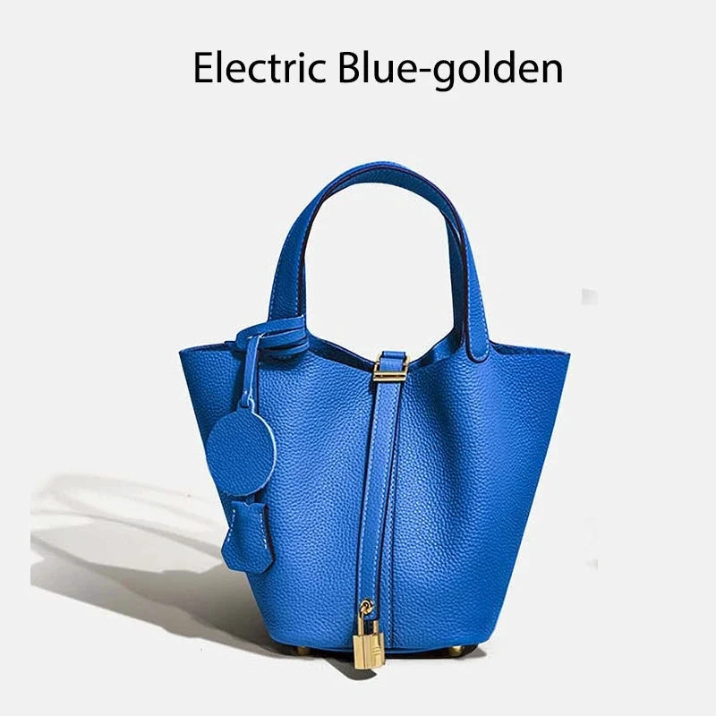 Sac à main seau en cuir véritable - Mendy - LSDLBoutique