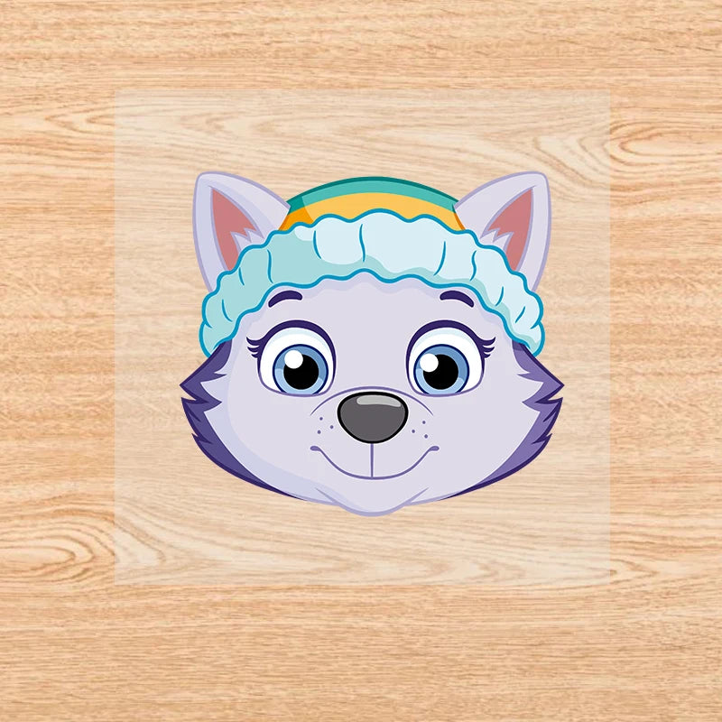 PAW Patrol-Autocollants de vêtements de dessin animé mignons, fer sur des patchs, autocollants de transfert de chaleur Anime Kawaii, cadeau de bricolage cool, fête de vacances by LSDLBoutique.ch