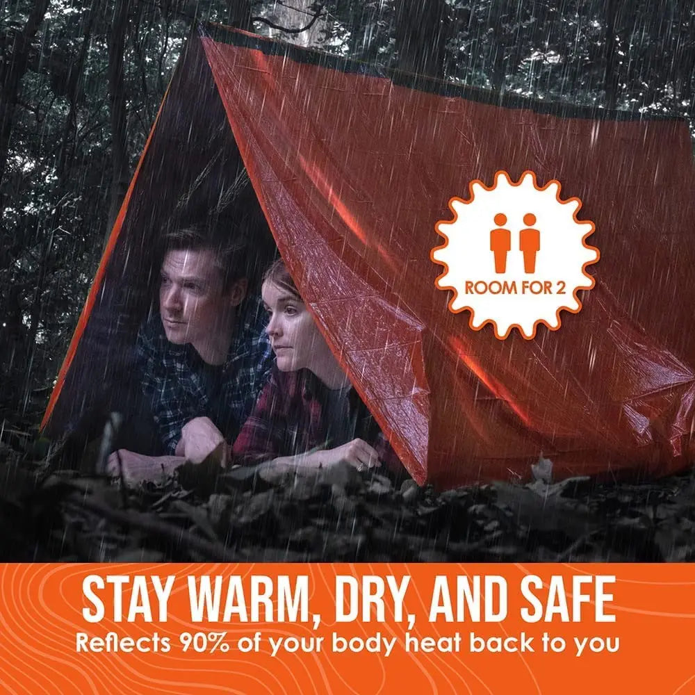 Kit Tente De Survie 2 Personnes Imperméable Bivy Mylar