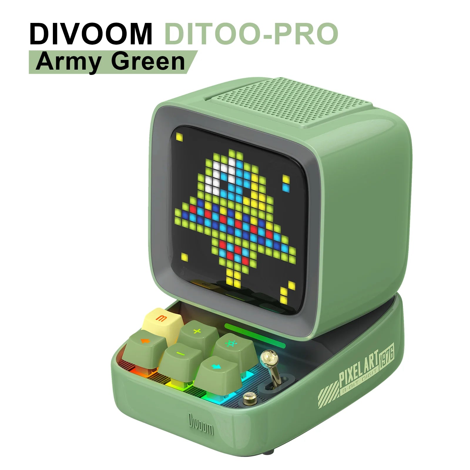 Divoom Ditoo Pro Haut Parleur Portable Pixel Art LED Rose