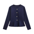 Veste Courte Boutonnée pour Femme Polyester Léger Style Épuré Printemps Été Élégante et Minimaliste by LSDLBoutique
