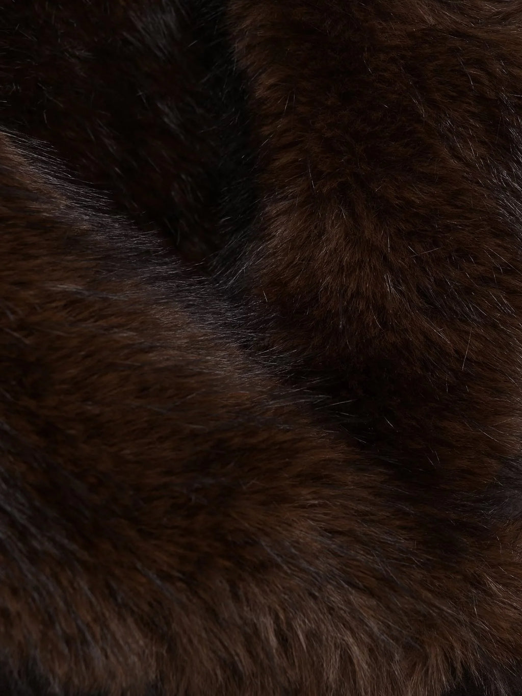 Veste Décontractée Femme Réversible Col En Fausse Fourrure Marron