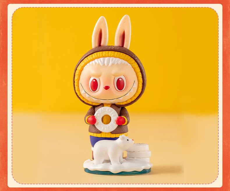 Pop Mart Labubu Figurine Monstres Bonbons PVC Rose Bleu