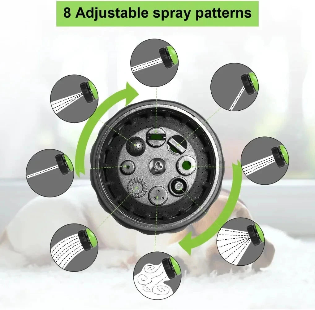 Pulvérisateur De Douche Pour Animaux De Compagnie 8 En 1 Avec Buse Mousse Tuyau Haute Pression Pour Jardin Voiture Et Bain by LSDLBoutique.ch