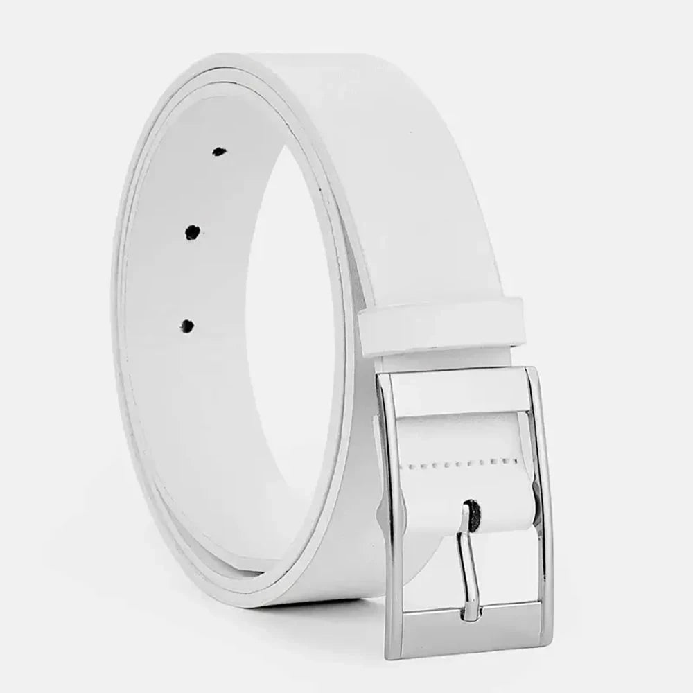 Ceinture Homme Non Marque Cuir PU 3 Cm Boucle Ardillon Métal