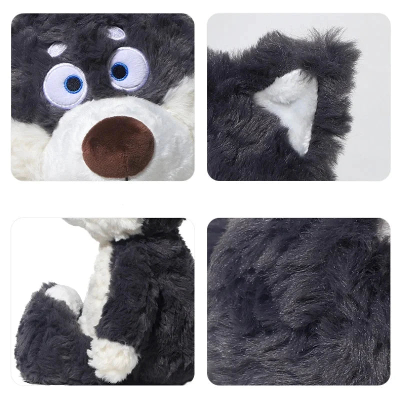Peluche Loup Gris 40 Cm Coton PPS Doux Compagnon