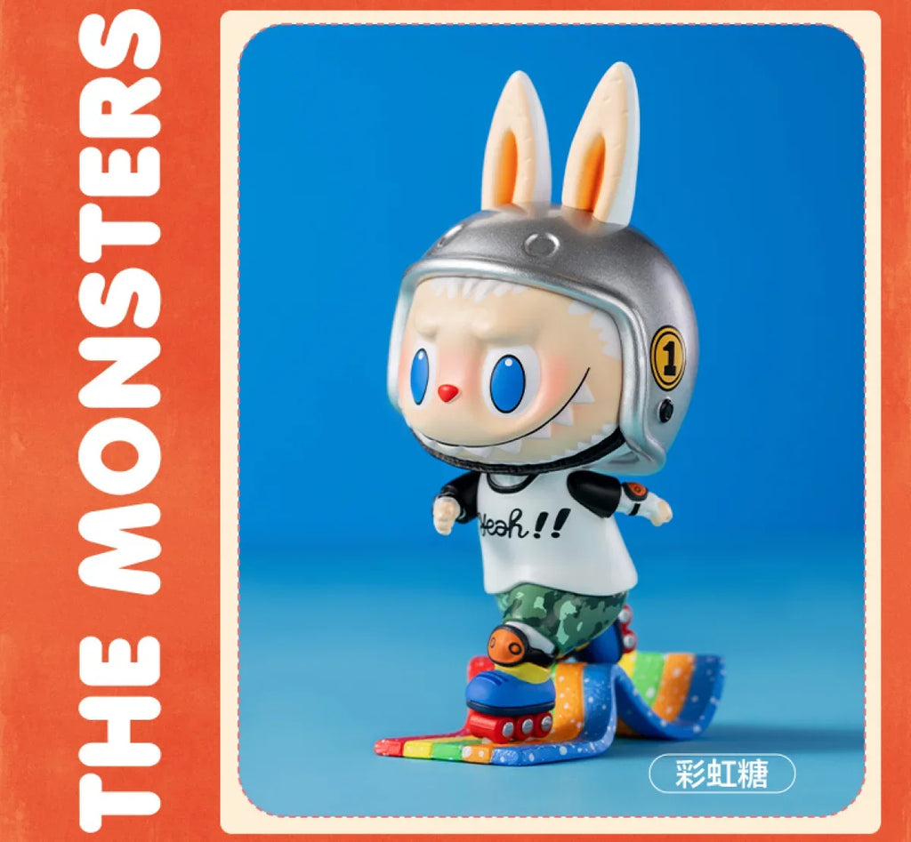 Pop Mart Labubu Figurine Monstres Bonbons PVC Rose Bleu