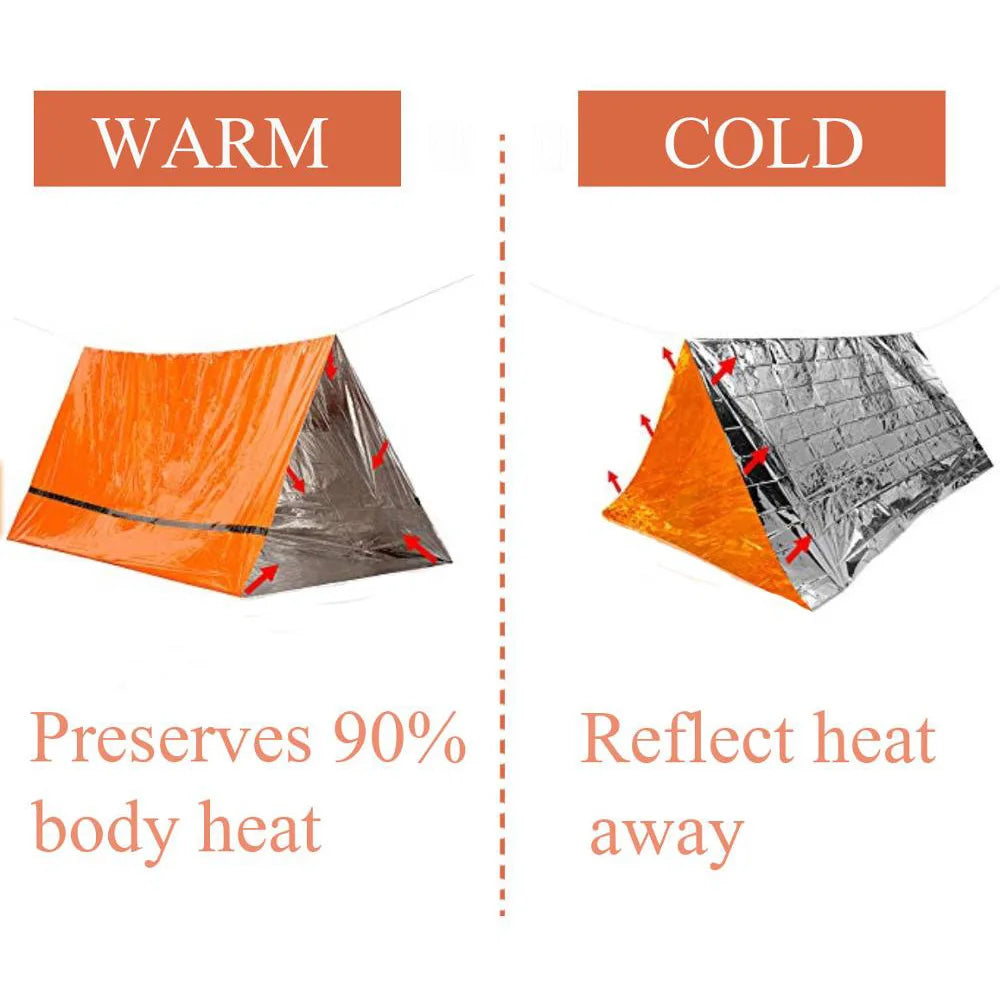 Kit Tente De Survie 2 Personnes Imperméable Bivy Mylar