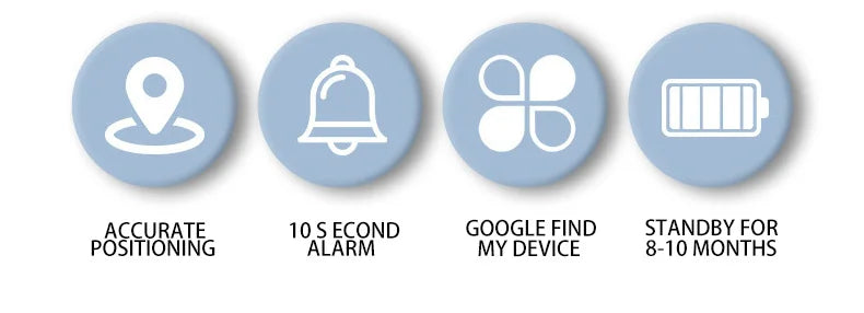 Peocke Mini Étiquette GPS Tracker Circulaire Compacte