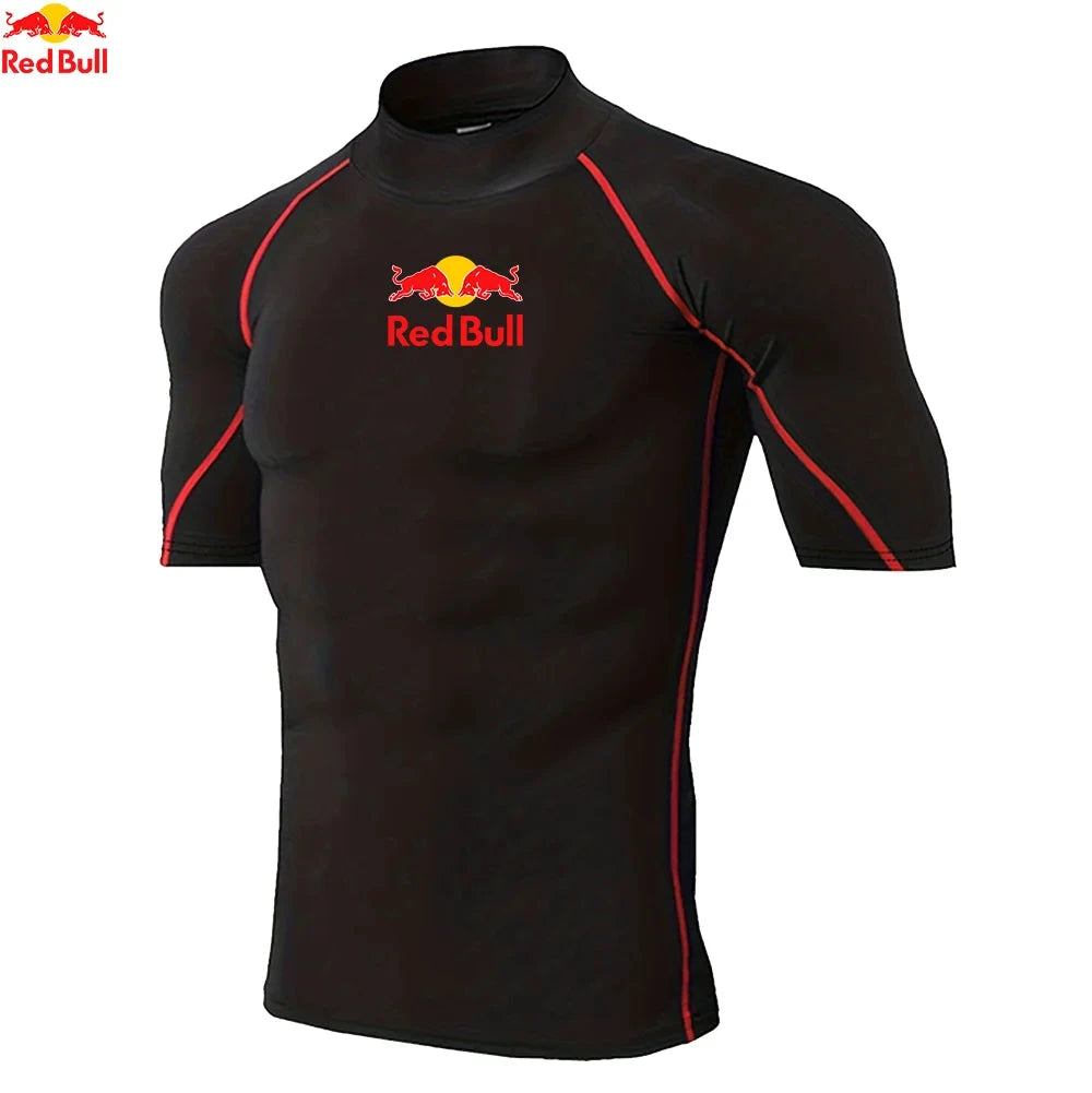 Red Bull Maillot Compression Manches Longues Blanc Séchage