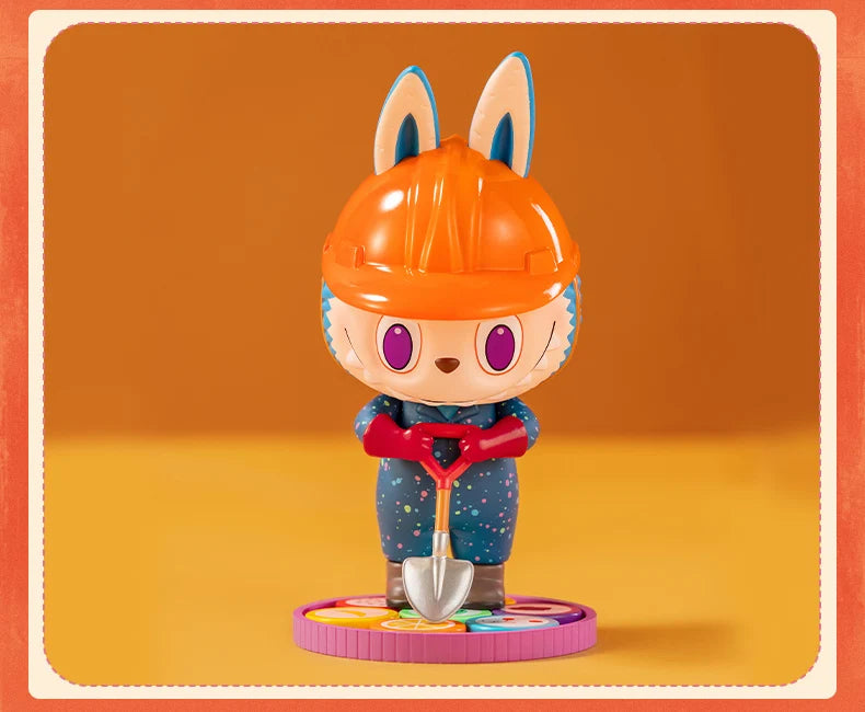 Pop Mart Labubu Figurine Monstres Bonbons PVC Rose Bleu