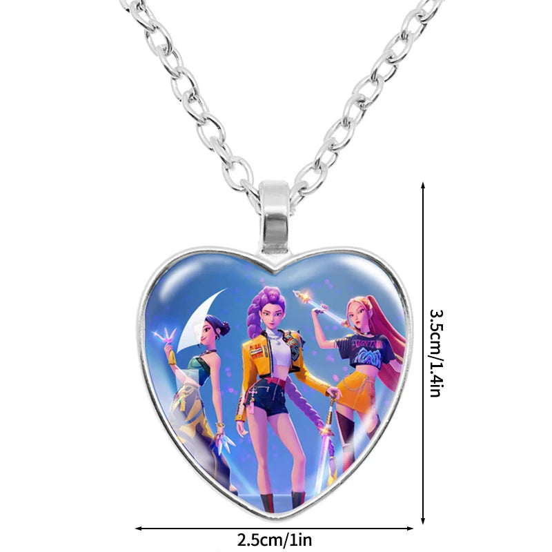 Porte-clés Perles Multicolores Kpop Avec Plaque Ronde Image