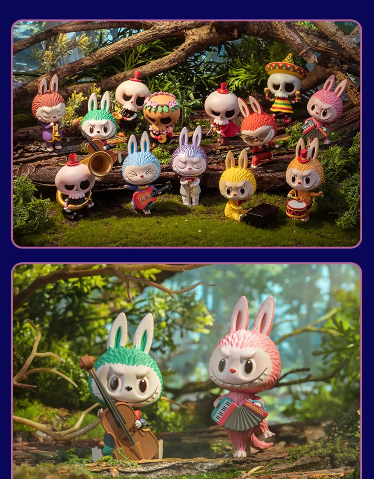 Pop Mart Labubu Forêt Concert Figurine PVC Collection