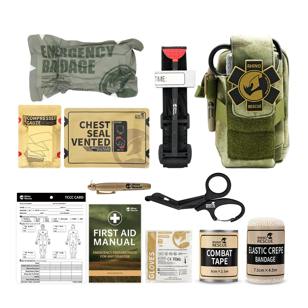 Rhino Rescue Trousse Premiers Secours EDC MOLLE Camping