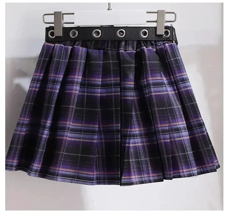 Ensemble cosplay Kuromi enfant – T-shirt et jupe violette