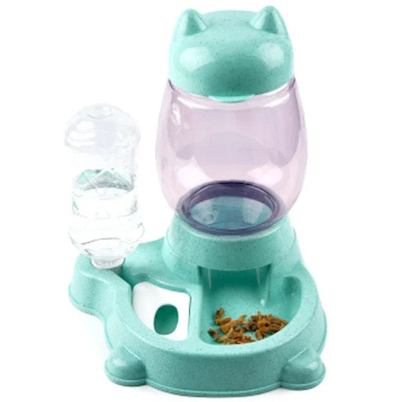 Distributeur Automatique Nourriture Et Eau Pour Chat Avec Double Réservoir Hydratation Et Élégance Fonctionnelle by LSDLBoutique