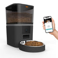 Distributeur automatique de nourriture pour chat ZYfeeder, 4 L, noir avec caméra et bol