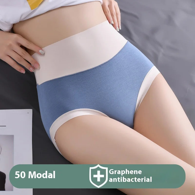 Culotte Femme Modal Taille Haute Patchwork Confort