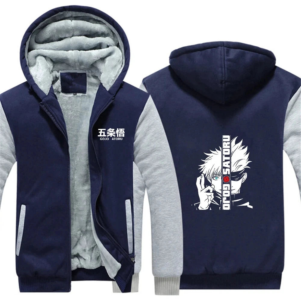 Veste À Capuche Patchwork Jujutsu Kaisen Gojo Satoru