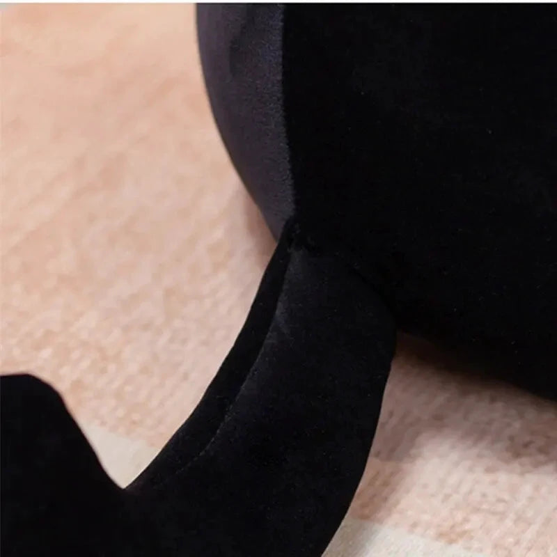 Peluche Chat Noir Kawaii 20 cm Doux Décoration Chambre