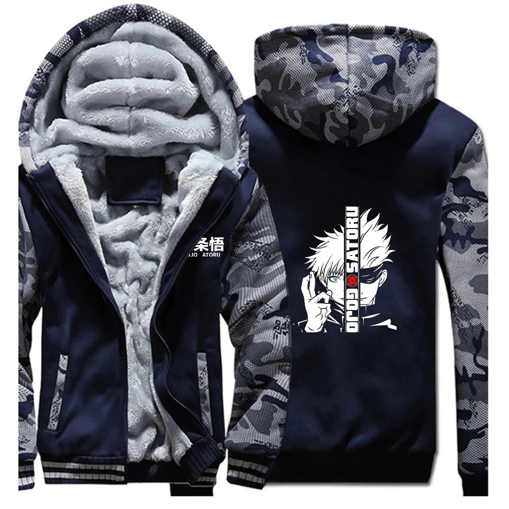 Veste À Capuche Patchwork Jujutsu Kaisen Gojo Satoru