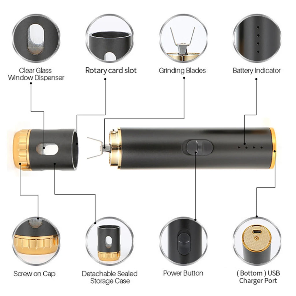 Laguna Mini USB Electric Herb Grinder Pen