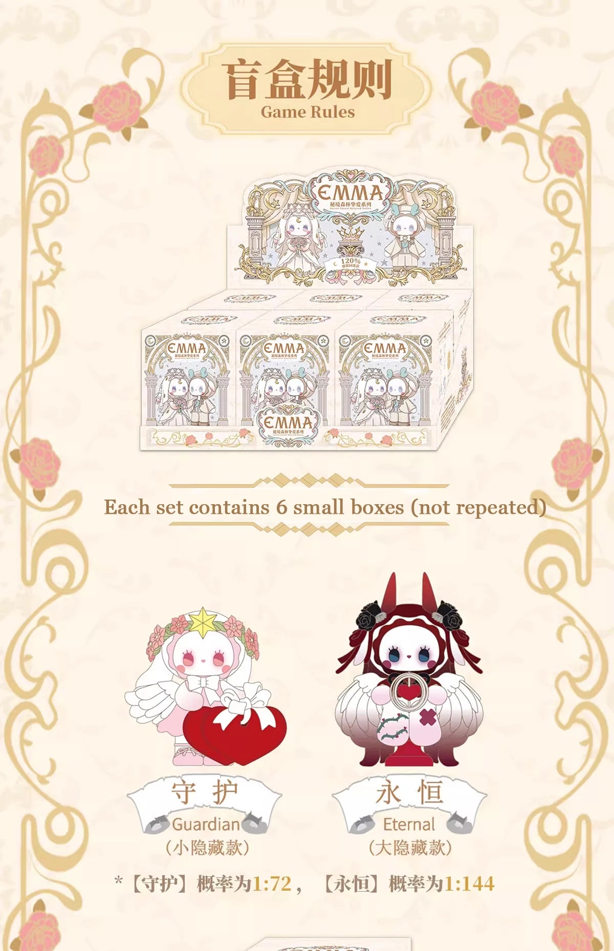 Emma Boîte Aveugle Émeraude Forêt Secrète Figurine Dessin Animé