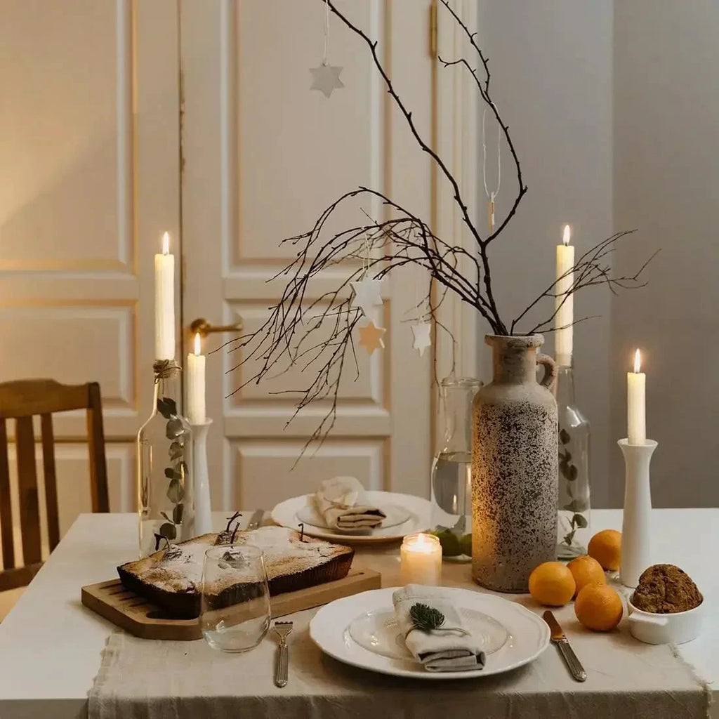 Bougies Coniques Cire d’Abeille Nid d’Abeille Beige Fait Main