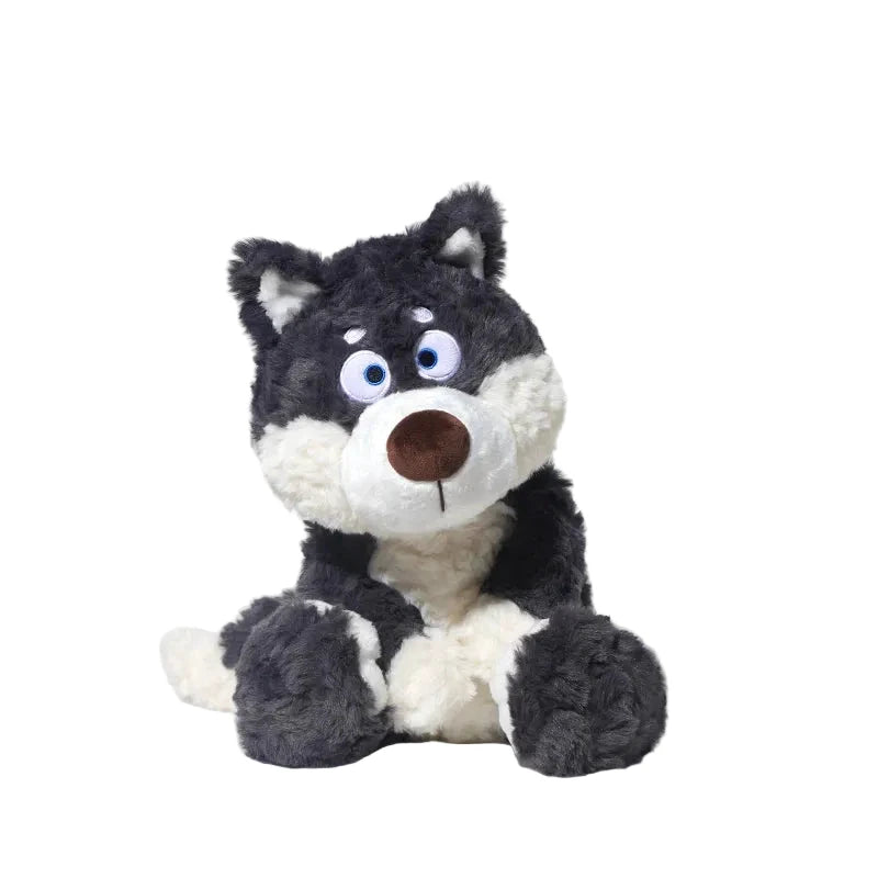 Peluche Loup Gris 40 Cm Coton PPS Doux Compagnon