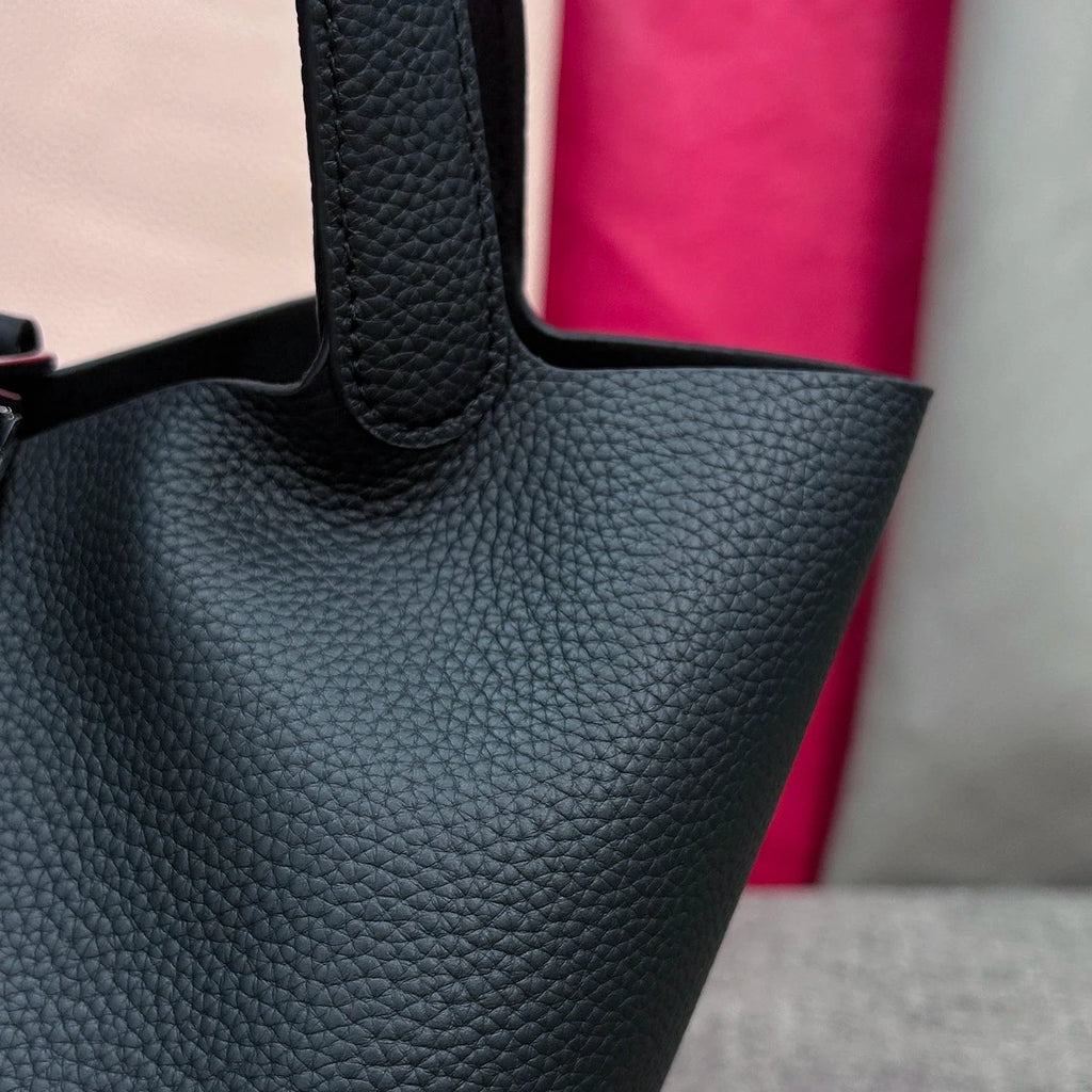 Sac à main seau en cuir véritable - Mendy - LSDLBoutique
