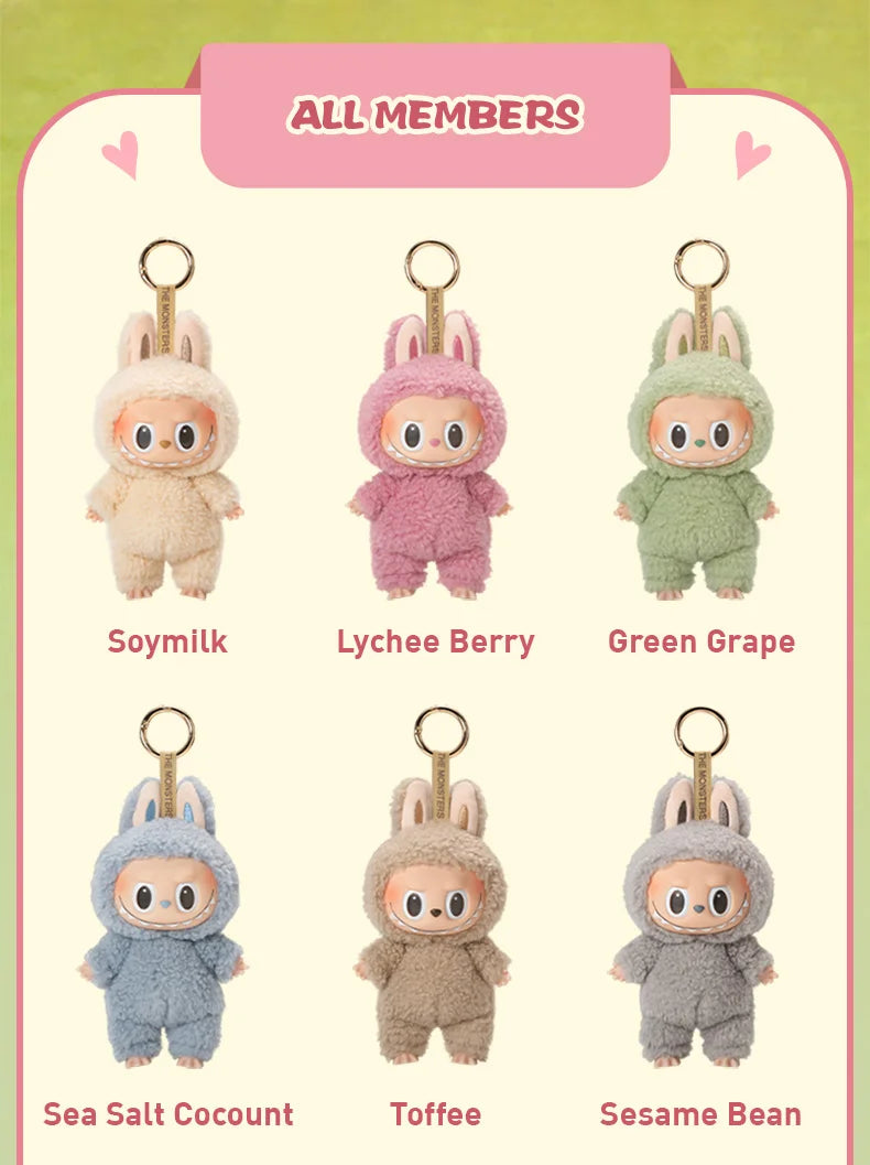 POP MART The Monsters Labubu Macaron Brown Vinyl Figure