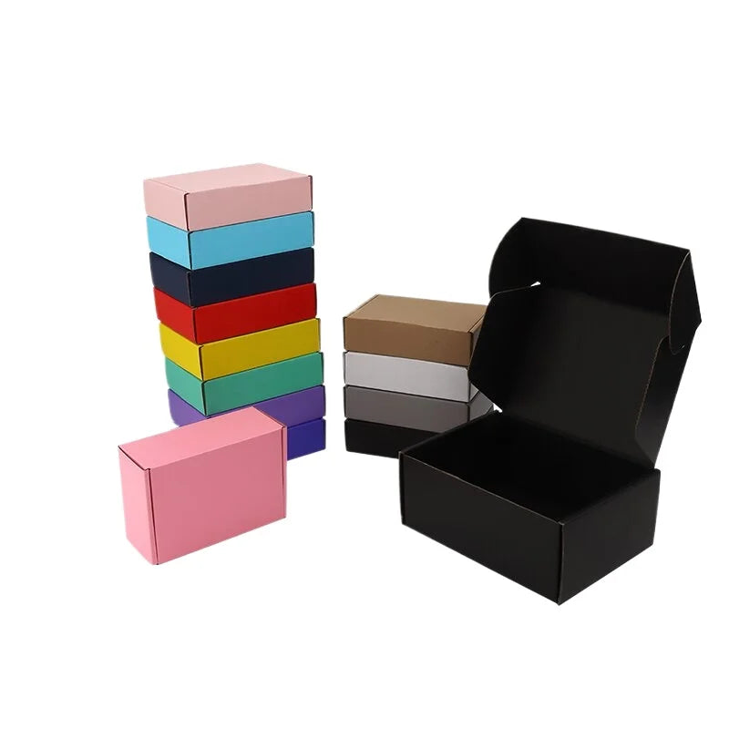 Boîte Pliante Épaisse En Carton Triple Couche Lot De 10 Couleurs