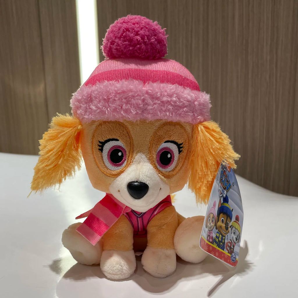 Original PAW Patrol Holiday Style Skye Chase Everest en écharpe et chapeau Jouet en peluche sous licence officielle pour les âges de 1 et plus de 6 pouces 15,2 cm by LSDLBoutique.ch