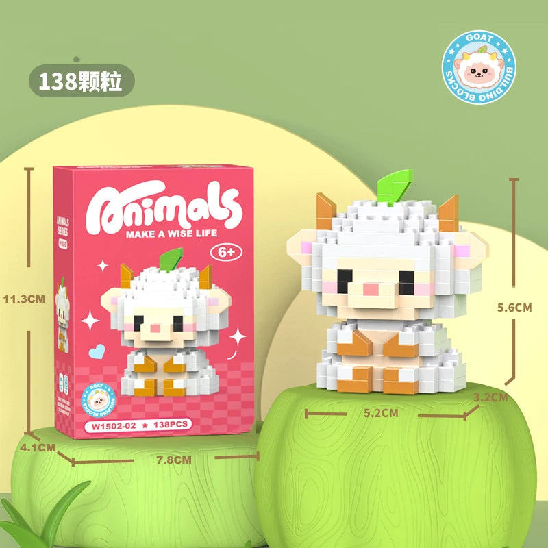Ensemble De Briques Animaux Micro Blocs De Construction Pour Enfants Adultes Décoration Jouets Compatibles Lego ABS by LSDLBoutique.ch
