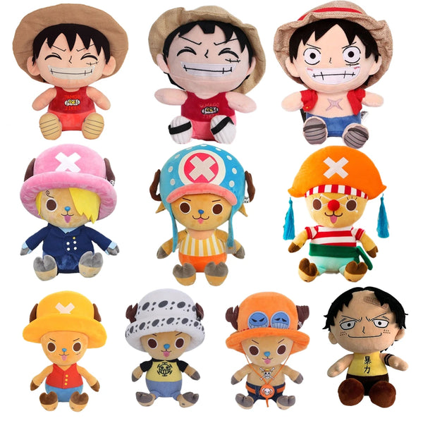 Peluche One Piece – Personnages Luffy, Chopper, Ace, Zoro, Law