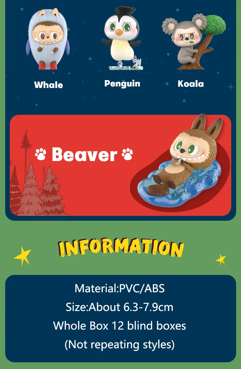 Pop Mart Labubu Brown Monster Figurine Blind Box