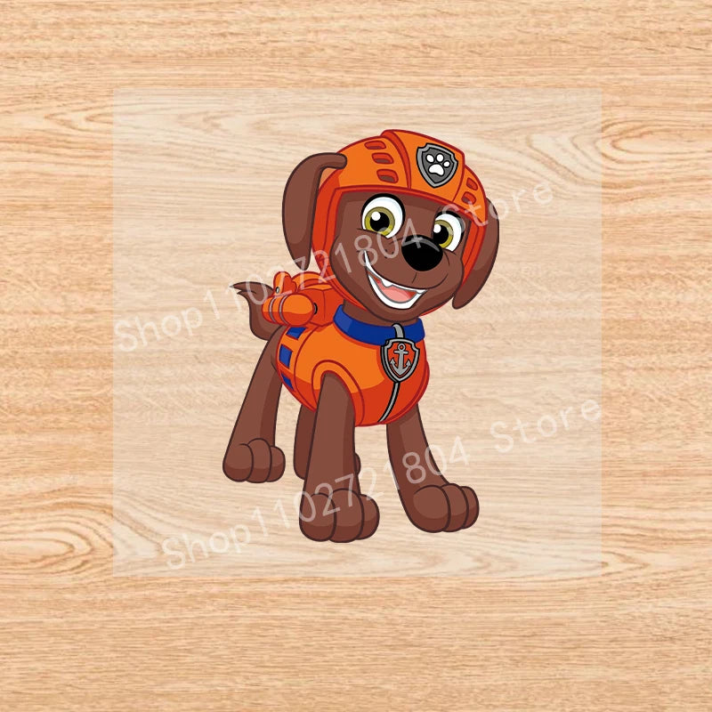 PAW Patrol-Autocollants de vêtements de dessin animé mignons, fer sur des patchs, autocollants de transfert de chaleur Anime Kawaii, cadeau de bricolage cool, fête de vacances by LSDLBoutique.ch