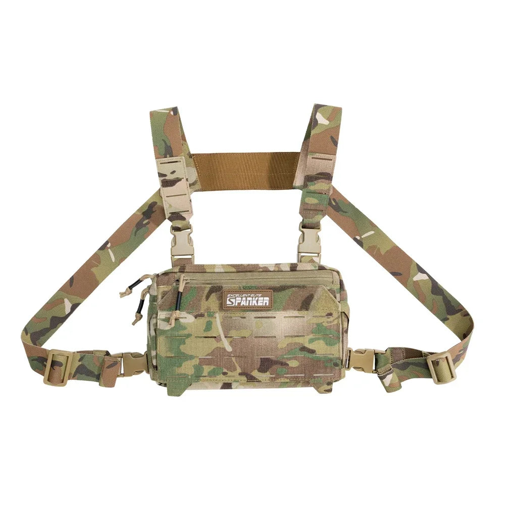 Spanker Pochette Poitrine Tactique Camouflage Nylon Cordura MOLLE