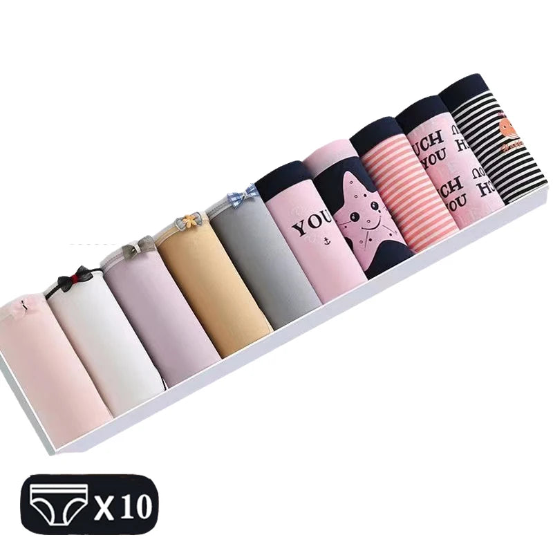 Jog MCERG Culotte Femme Coton Élasthanne Doux Lot de 10