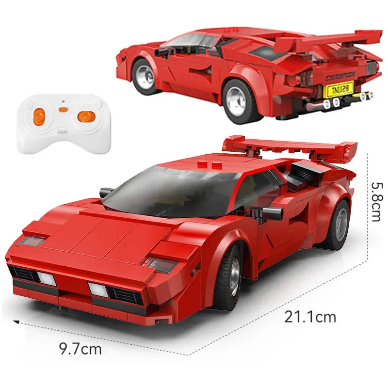 Cada 1:20 328 pièces ville technologique RC voiture de course App blocs de construction télécommande vitesse véhicule briques jouet cadeaux de vacances by LSDLBoutique.ch