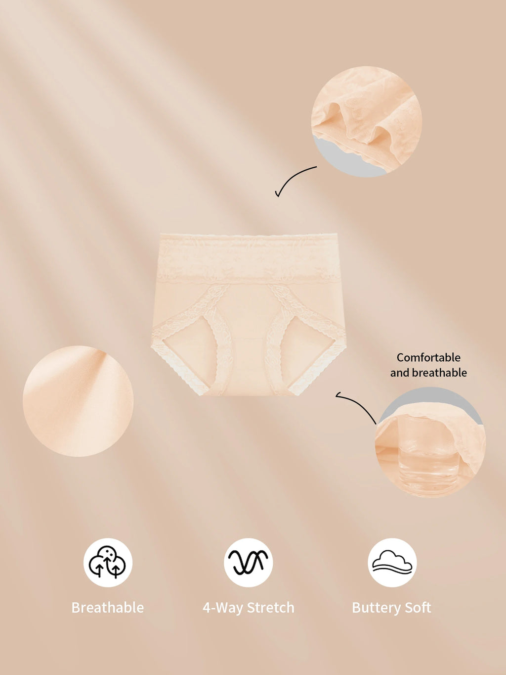 Culottes Mi-Hauteur Blanc Dentelle Florale Patchwork Coton