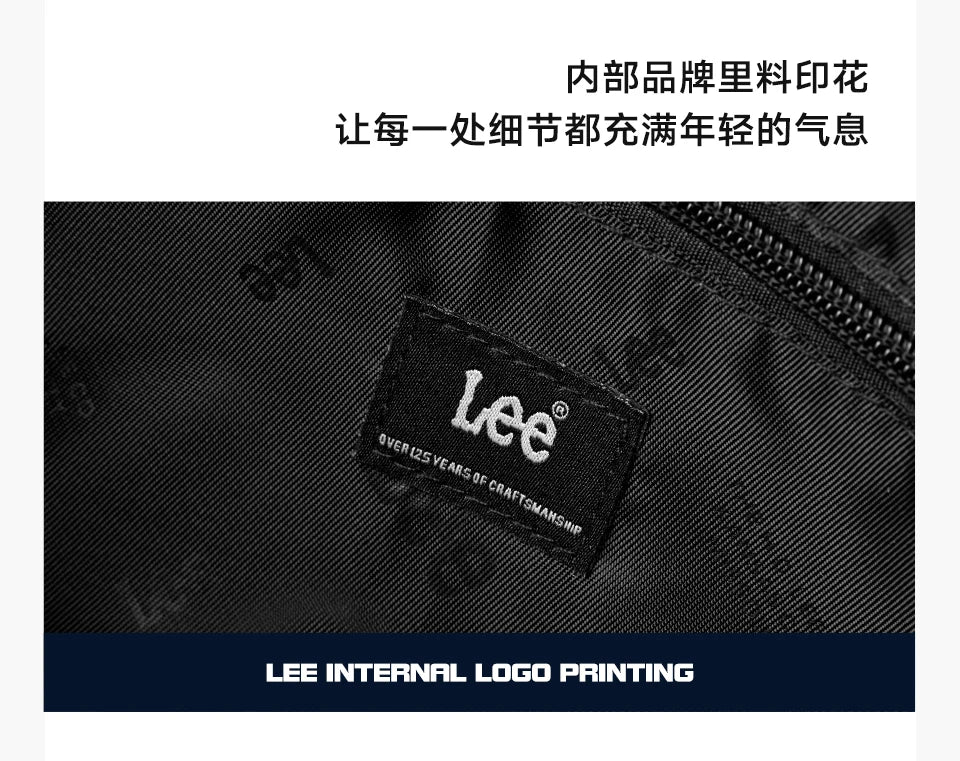 Lee Sac Banane Nylon Noir Étanche Bandoulière Réglable