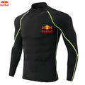 Red Bull Maillot Compression Manches Longues Blanc Séchage