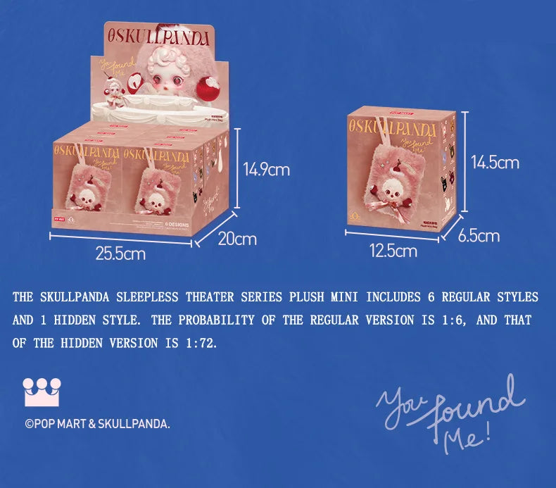 POP MART SkullPanda Mini Bag Blind Box Plush Brown