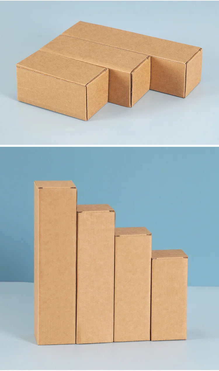 Boîtes Emballage Rectangulaires Ondulées En Carton Lot De 20